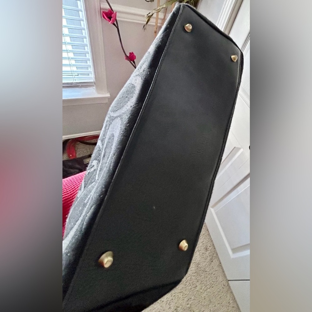 Purse shoulder bag black signature tote woman - Picture 4 of 7